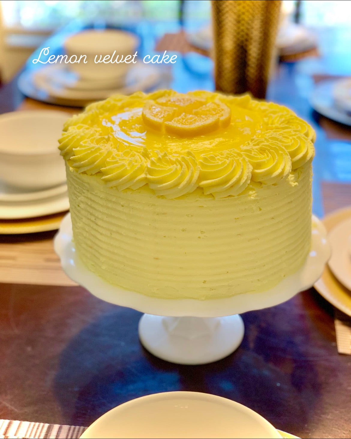 Lemon Velvet Cake
