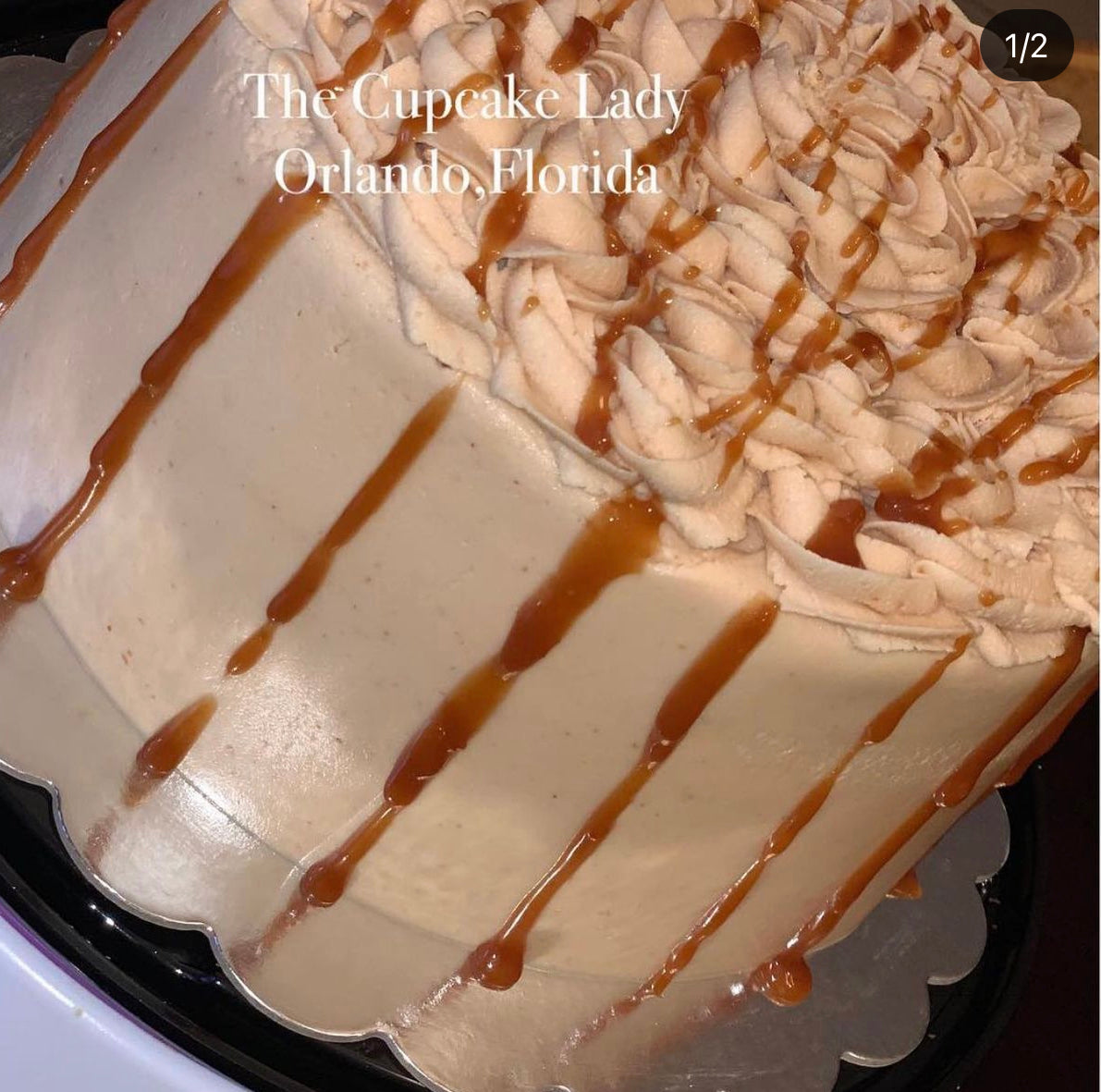 Caramel Cake with Roasted Pecans
